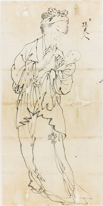 (三国人物十六図)六孫夫人