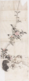 (山茶花狗子図)